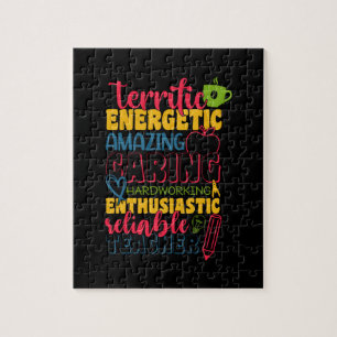 Gifts Teacher Amazing Caring Teacher Jigsaw Puzzle