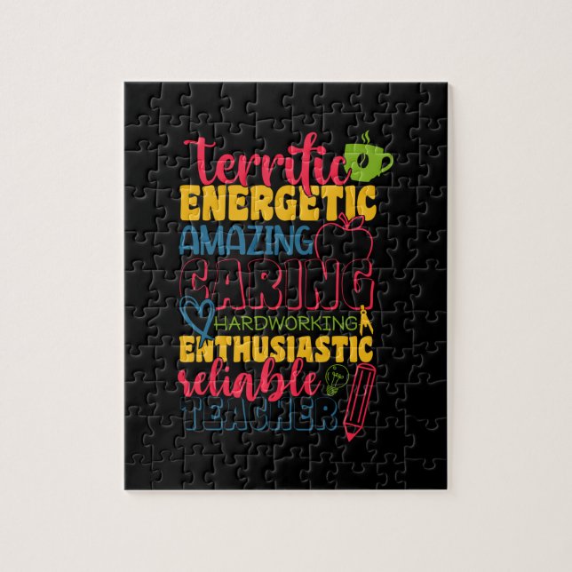 Gifts Teacher | Amazing Caring Teacher Jigsaw Puzzle (Vertical)
