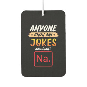 Gifts Teacher Anyone Know Any Jokes About Salt Car Air Freshener