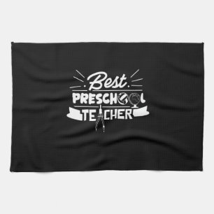 Gifts Teacher Best Preschool Teacher Tea Towel