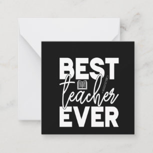 Gifts Teacher   Best Teacher Ever Card