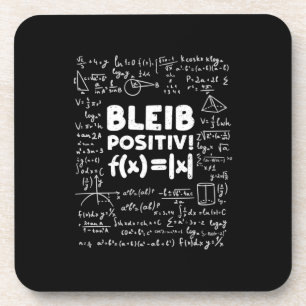 Gifts Teacher   Bleib Positiv Math Teacher Coaster