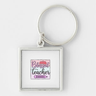 Gifts Teacher   Blessed Teacher Key Ring