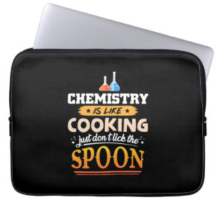 Gifts Teacher Chemistry Is Like Cooking Laptop Sleeve