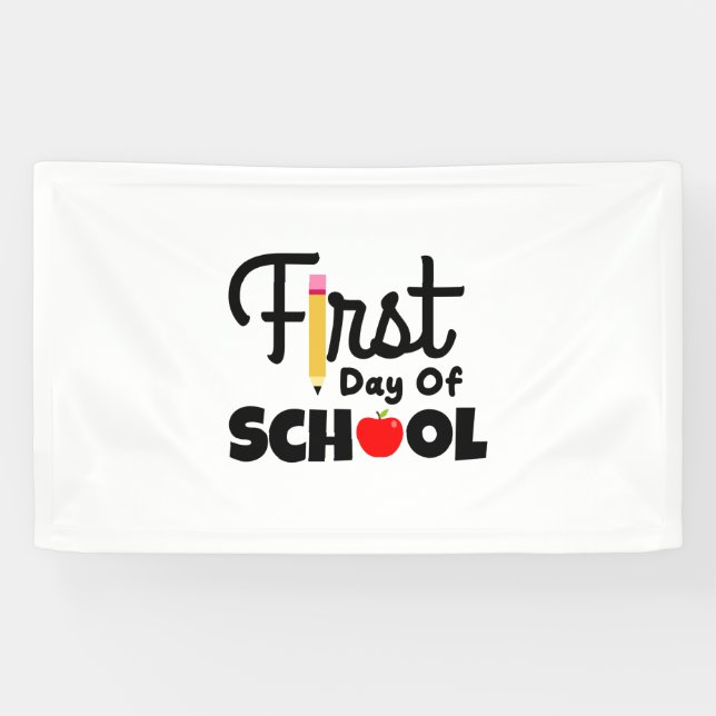 Gifts Teacher | First Day Of School Banner (Horizontal)