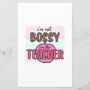 Gifts Teacher I Am Not Bossy I Am The Teacher