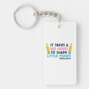 Gifts Teacher It Takes A Big Heart Key Ring