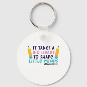 Gifts Teacher It Takes A Big Heart Key Ring