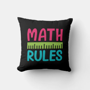 Gifts Teacher Math Rules Cushion