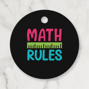 Gifts Teacher Math Rules Favour Tags