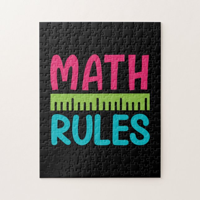 Gifts Teacher | Math Rules Jigsaw Puzzle (Vertical)