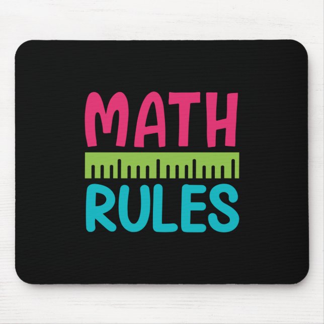 Gifts Teacher | Math Rules Mouse Mat (Front)
