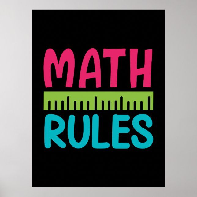 Gifts Teacher | Math Rules Poster (Front)