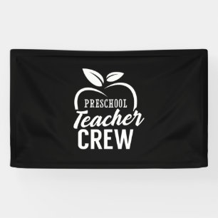 Gifts Teacher Preschool Teacher Crew Banner