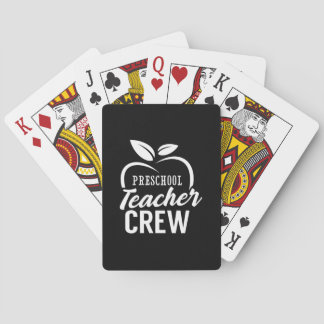 Gifts Teacher | Preschool Teacher Crew Playing Cards