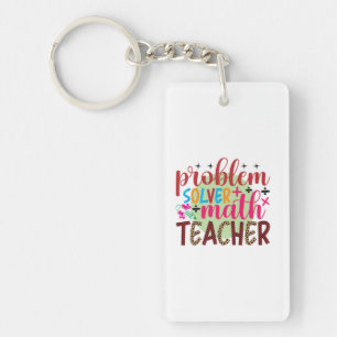 Gifts Teacher Problem Solver Math Teacher Key Ring