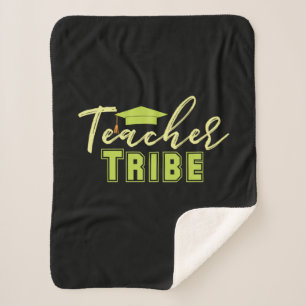 Gifts Teacher Teacher Tribe Sherpa Blanket