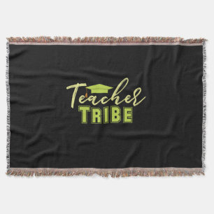 Gifts Teacher Teacher Tribe Throw Blanket