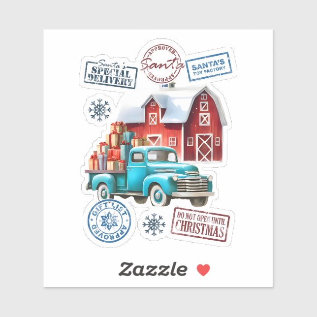 Gifts Truck Near Santa's Workshop (Sheet)