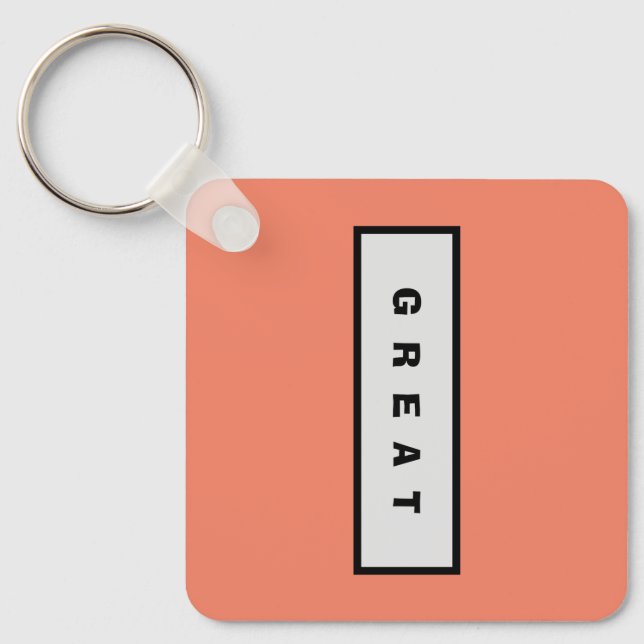 Gifts: Under 25$ Attractive Authority® GREAT Key Ring (Front)