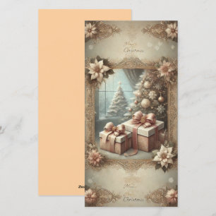 Gifts Under The Christmas Tree Holiday Card