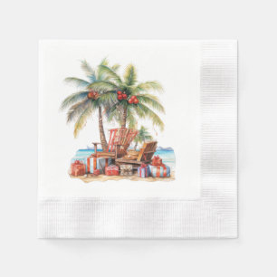 Gifts under the palm tree napkin