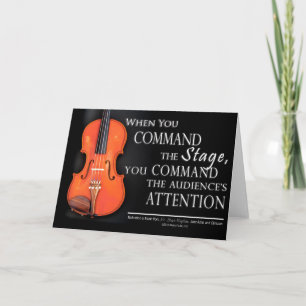Gifts Violin Players - Music is my Art Card