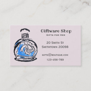 Giftware or online gift shop perfume bottle business card