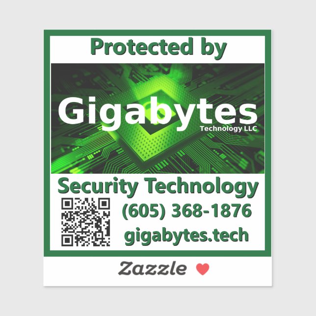 Gigabytes Vinyl Deterrence Sticker (Sheet)