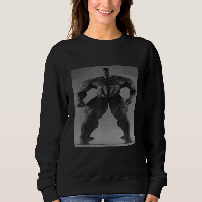 Gigachad Average Sigma Male Grindset Meme 1 Sweatshirt (Front)