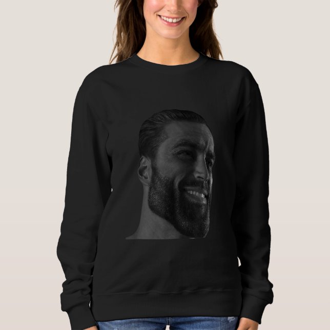 Gigachad Average Sigma Male Grindset Meme 26 Sweatshirt (Front)