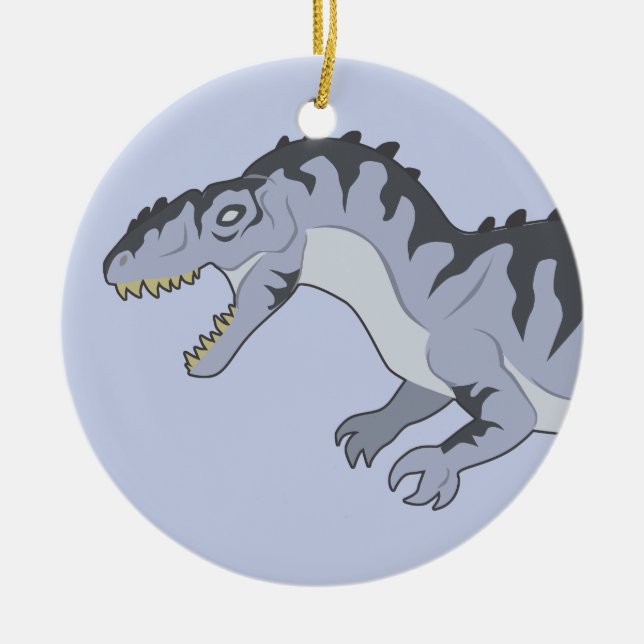 Giganotosaurus Ceramic Tree Decoration (Front)