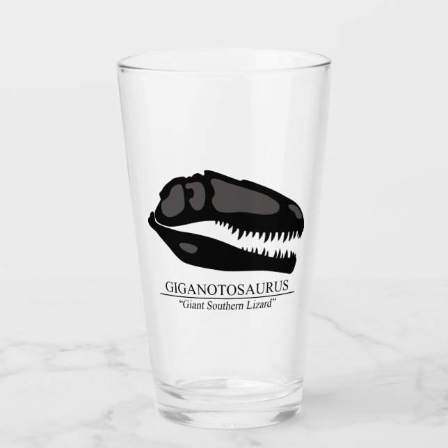Giganotosaurus Skull Glass (Front)