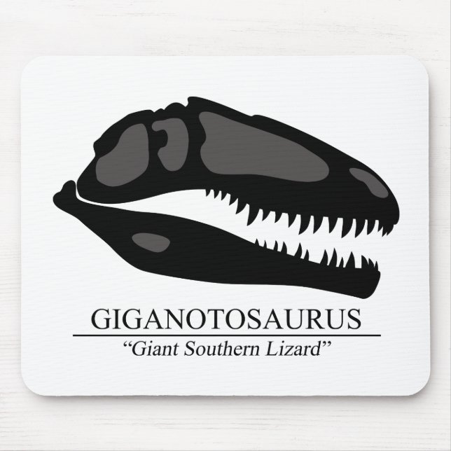 Giganotosaurus Skull Mouse Mat (Front)
