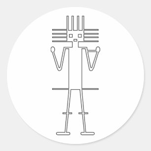 Gigante de Atacama Classic Round Sticker