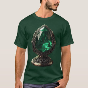 Gigantic Emerald In Sterling Silver Pedestal T-Shirt