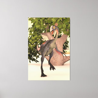 Gigantoraptor Forest Guardian Canvas Print
