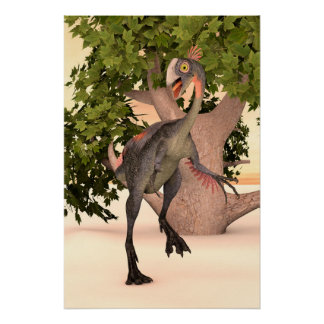 Gigantoraptor Forest Guardian Poster