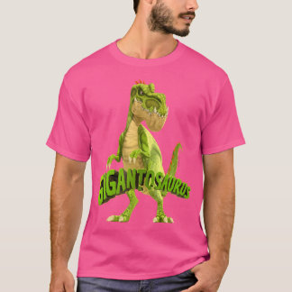 Gigantosaurus With Giganto Dinosaur Logo Unisex- T-Shirt