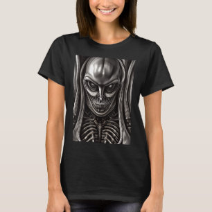 Giger Inspired Female Ancient Alien Astronaut T-Shirt