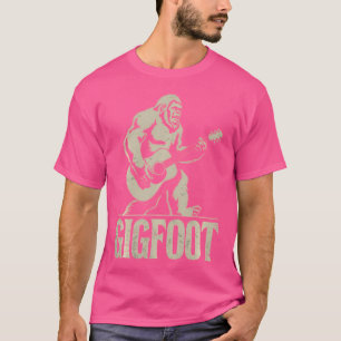 Gigfoot Bigfoot Acoustic Guitar Sasquatch T-Shirt
