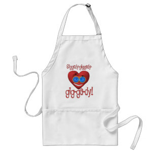 Giggedy Funny Valentine Standard Apron