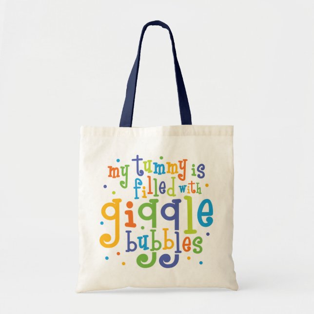 Giggle Bubbles Tote Bag (Front)