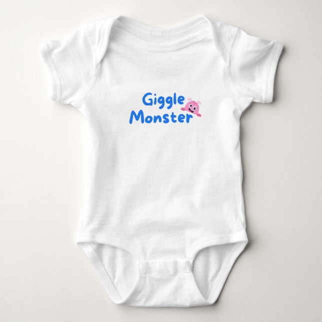 Giggle Monster Baby Bodysuit (Front)