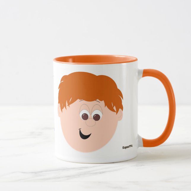 Giggle Mugs Boy Red Head (Right)