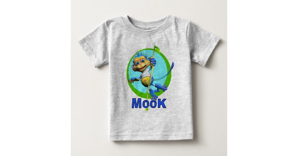 GiggleBellies Mook the Monkey Baby T-Shirt | Zazzle