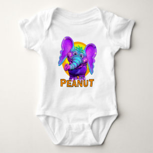 GiggleBellies Peanut The Elephant Baby Bodysuit