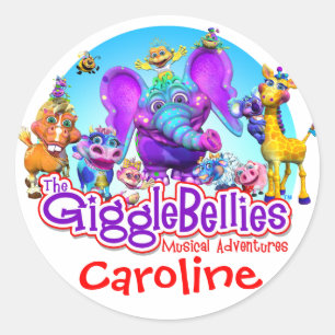 GiggleBellies + Your Child's Name Sticker