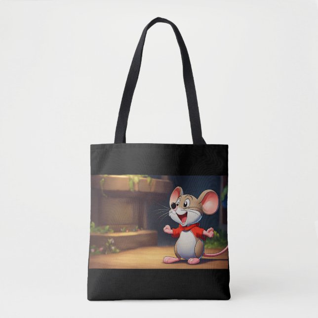 Giggles the Happy Mouse Tote Bag (Front)