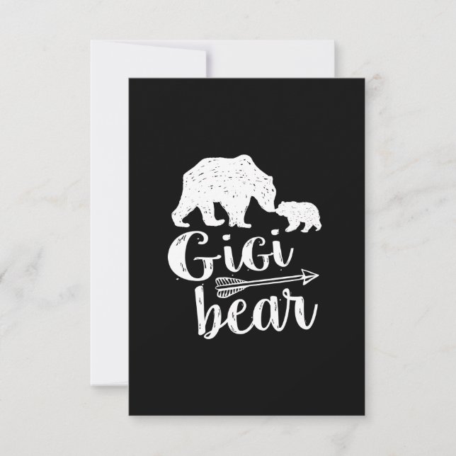 Gigi Bear Great Grandma Gift Card (Front)
